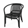 Straw chair side view