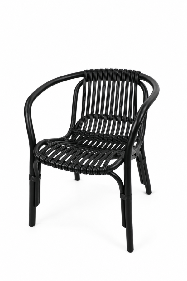 Straw chair side view Straw chair side view